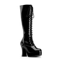 C-Exotica-2020 Black Patent 4 Inch Knee High Boots