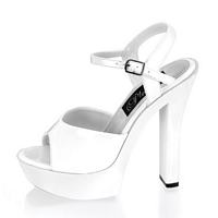 C-Sugar-509 White Platform Sexy Sandal