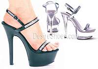 601-Diamond 6 Inch Stiletto with 2" Platform