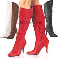 Vanity-2013 4 Inch Sexy Knee Boot in Pig Leather